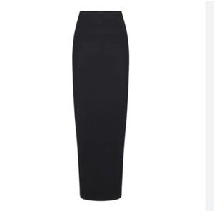 NWT SKIMS Signature Swim Long Tube Skirt in Onyx; Size L